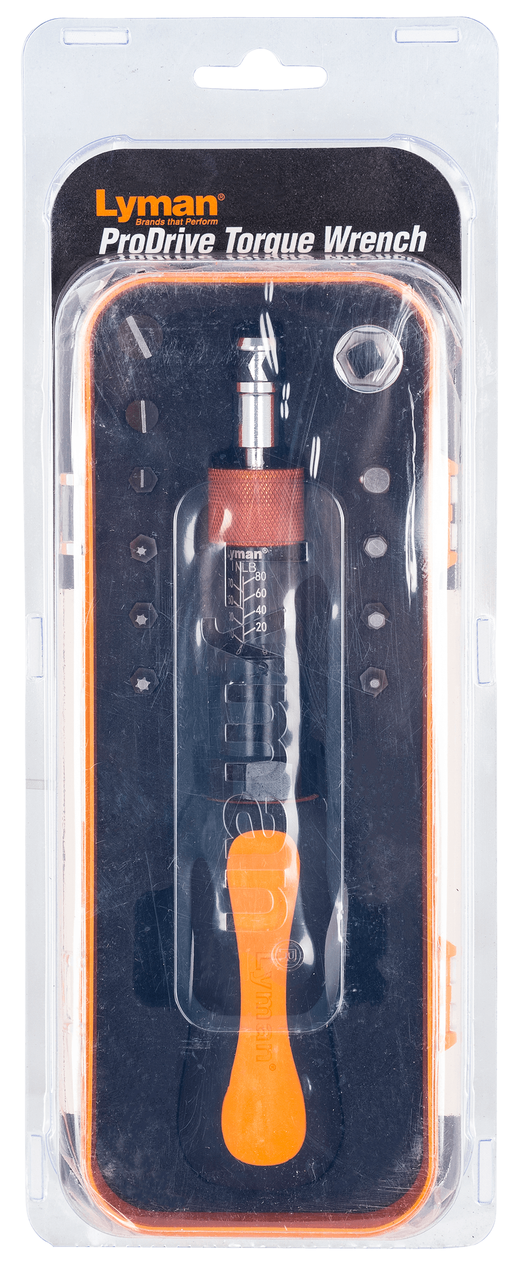 Lyman 7031300 Torque Wrench Black/Orange Steel Rubber Handle