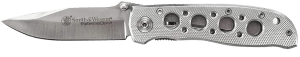 Smith & Wesson Knives CK105HCP Extreme Ops 3.22 Folding Drop Point Plain 7Cr15MoV SS Blade Aluminum Handle Includes Pocket Clip"