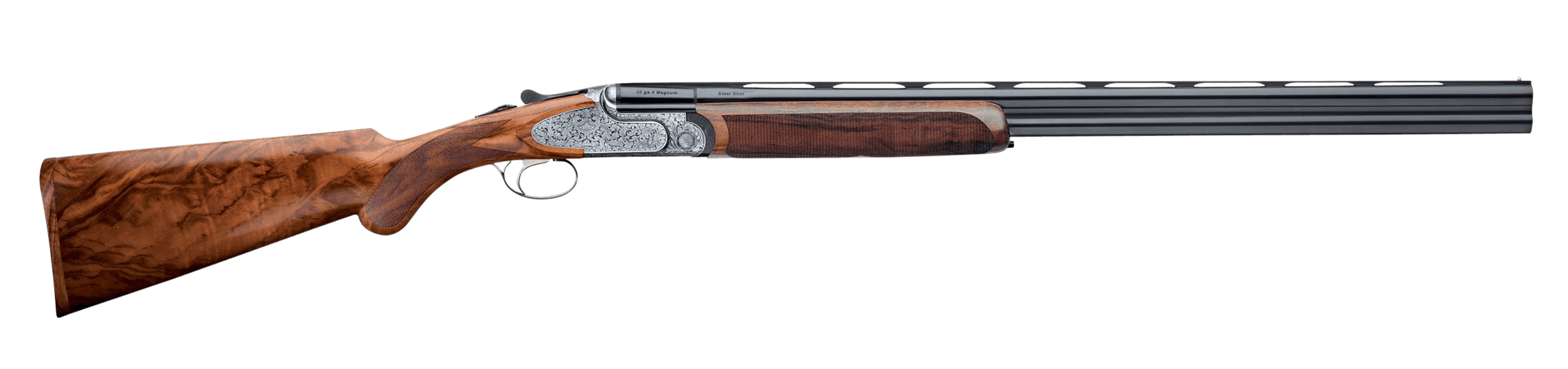 Rizzini USA 31012029 Artemis Field Full Size 20 Gauge Break Open 2.75" 2rd 29" Gloss Blued Vent Rib Barrel Coin Anodized Silver Engraved Steel Receiver Fixed w/Prince of Whales Grip Oiled Turkish Walnut Wood Stock