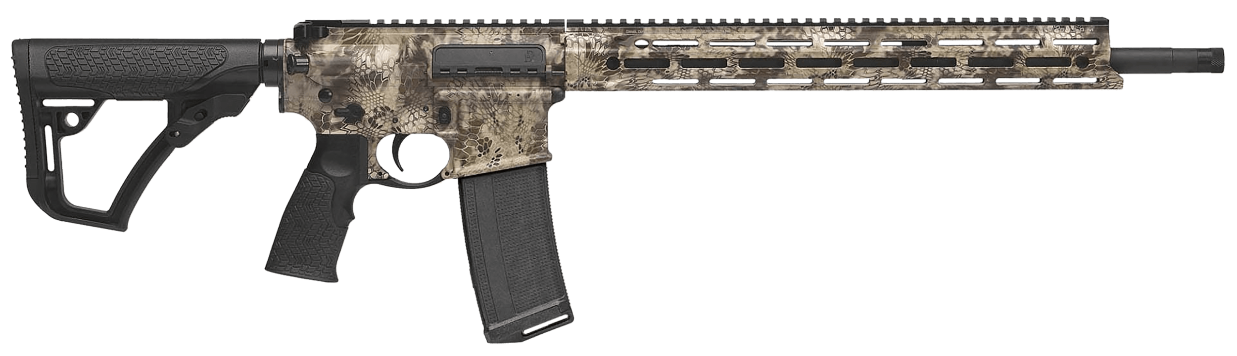 Daniel Defense 0212881702047 DDM4 Hunter 5.56x45mm NATO 18" 32+1 Black Hard Coat Anodized Black Mil-Spec 6 Position Stock Black Polymer Grip Ambidextrous Hand