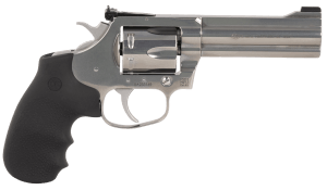Colt Mfg KCOBRASB4NS King Cobra Target 357 Mag 6 Shot 4.25" Brushed Stainless Steel Barrel Cylinder & Frame Black Hogue Rubber w/Finger Grooves Grip