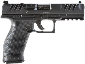 Walther Arms 2858126 PDP Full Size 9mm Luger 10+1 4.50" Black Polygonal Rifled Barrel Black Optic Ready/Serrated Slide Black Polymer Frame w/Picatinny Rail Black Performance Duty Texture Grips Ambidextrous