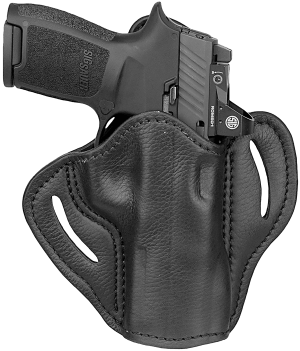 1791 Gunleather UCBH24NSBR Ultra Custom OWB Size 2.4 Night Sky Black Leather Belt Slide Fits Sig P320 Fits Springfield XD-M Right Hand