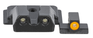 Meprolight USA 417703131 Hyper-Bright Black | Green Tritium with Orange Outline Front Sight Green Tritium with Black Outline Rear Sight Set