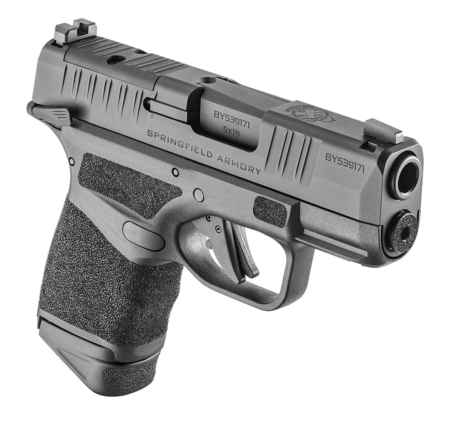 Springfield Armory HC9319BOSPMS Hellcat OSP 9mm Luger 11+1/13+1 3" Black Melonite Steel Barrel Black Melonite Optic Ready/Serrated Slide Black Polymer Frame w/Picatinny Rail Adaptive Texture Grip - Image 3