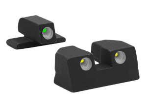 Meprolight USA 101103201 Tru-Dot Black | Green Tritium Front Sight Yellow Tritium Rear Sight Set