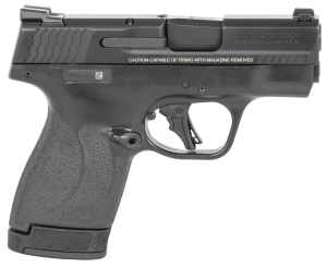 Smith & Wesson 13250 M&P Shield Plus Micro-Compact 9mm Luger 10+1/13+1 3.10" Black Stainless Steel Barrel Matte Black Armonite Serrated Slide Matte Black Polymer Frame No Thumb Safety