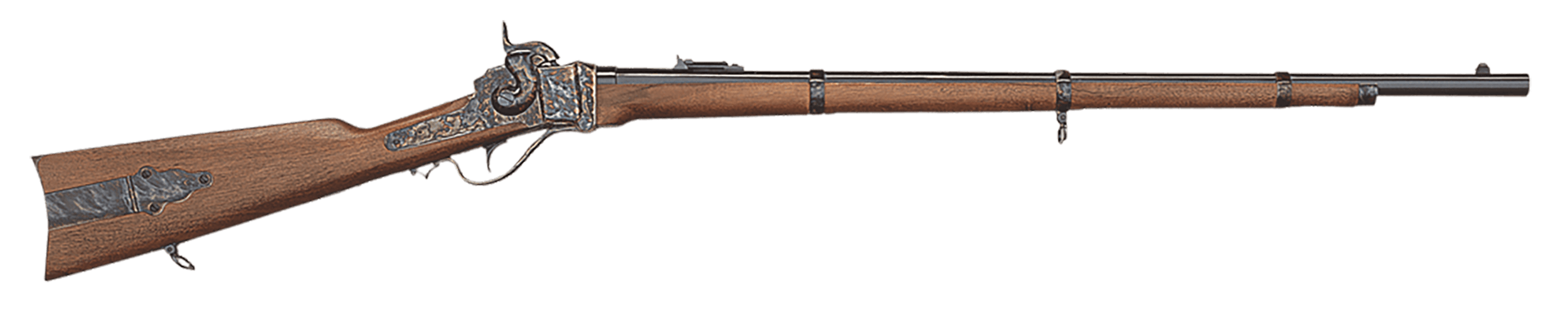 Taylors & Company 210122 1859 Infantry Sharps 54 Cal Black Powder 30" Color Case Hardened Frame Blued Barrel Walnut Stock