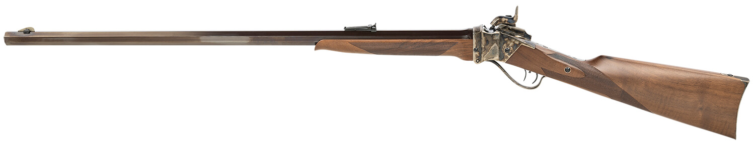 Taylors & Company 210120 1863 Sharps Sporting 45 Cal Percussion 1rd 32" Blued Octagon Barrel Color Case Hardened Rec Walnut Furniture Double Set Trigger Dovetail Ladder Sight - Image 2
