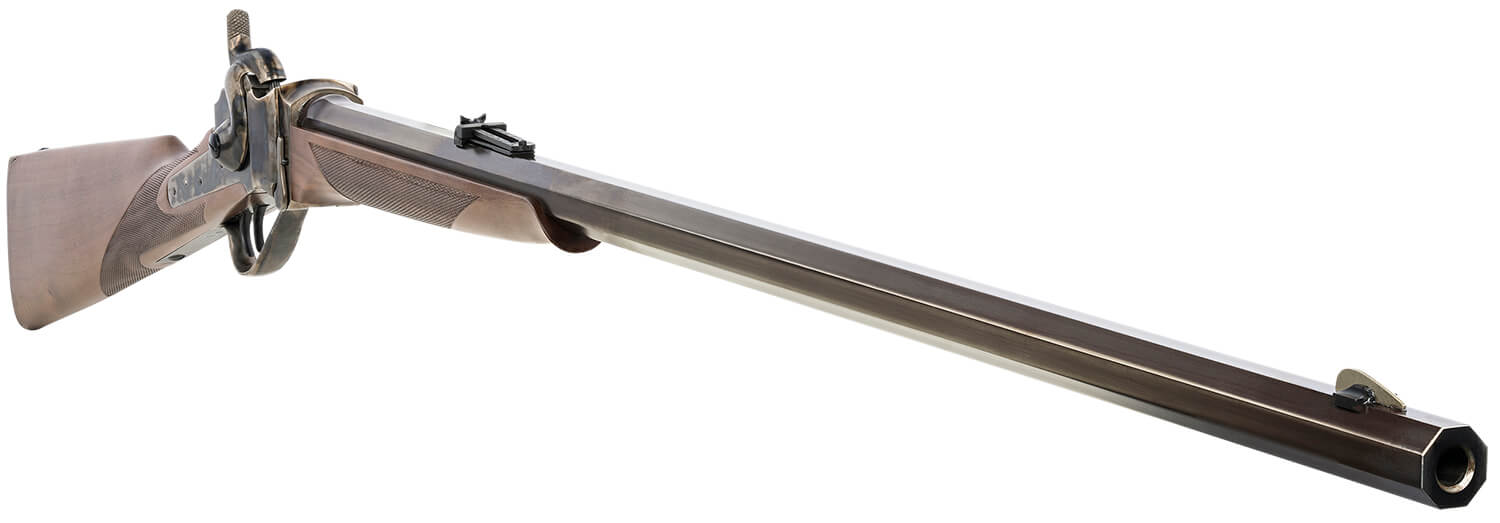 Taylors & Company 210120 1863 Sharps Sporting 45 Cal Percussion 1rd 32" Blued Octagon Barrel Color Case Hardened Rec Walnut Furniture Double Set Trigger Dovetail Ladder Sight - Image 3
