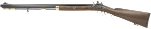 Taylors & Company 210112 Hawken Hunter 50 Cal Flintlock 28" Blued Octagon Barrel Color Case Hardened Rec Brass Accents Fixed Walnut Stock Double Set Trigger Adjustable Ghost Ring Sight Microcell Butt-Pad Left Hand