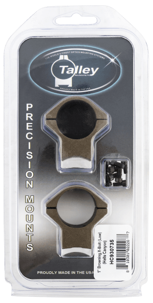 Talley HC930735 Browning X-Bolt Scope Mount/Ring Combo Burnt Bronze Hells Canyon 1" Low 0 MOA