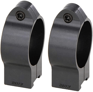 Talley 30CZRH Rimfire Rings Black CZ 452 European/455/457/512/513 30mm High 0 MOA
