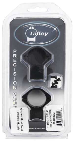 Talley 950700LM Remington 700 Scope Mount/Ring Combo Black Anodized 1" High 20 MOA