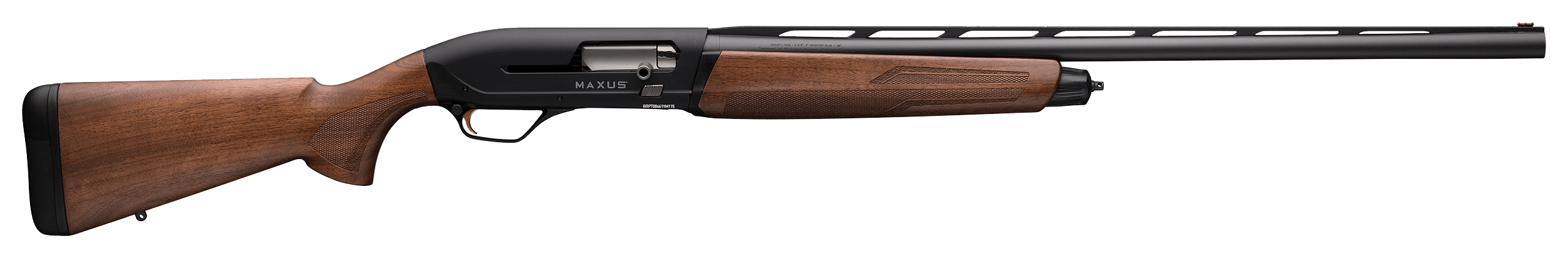 Browning 011735304 Maxus II Hunter Full Size 12 Gauge Semi-Auto 3" 4+1 28" Matte Blued Vent Rib Barrel Matte Black Aluminum Receiver Adj Shim Grade I Turkish Walnut Wood Stock