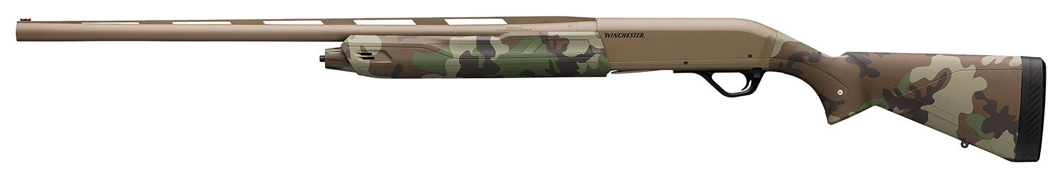 Winchester Repeating Arms 511290392 SX4 Hybrid Hunter 12 Gauge 3" 4+1 (2.75") 28" Vent Rib Steel Barrel Aluminum Alloy Receiver Flat Dark Earth Cerakote Rec/Barrel Woodland Camo Stock & Forearm w/Textured Grip Panels & LOP Spacers - Image 2