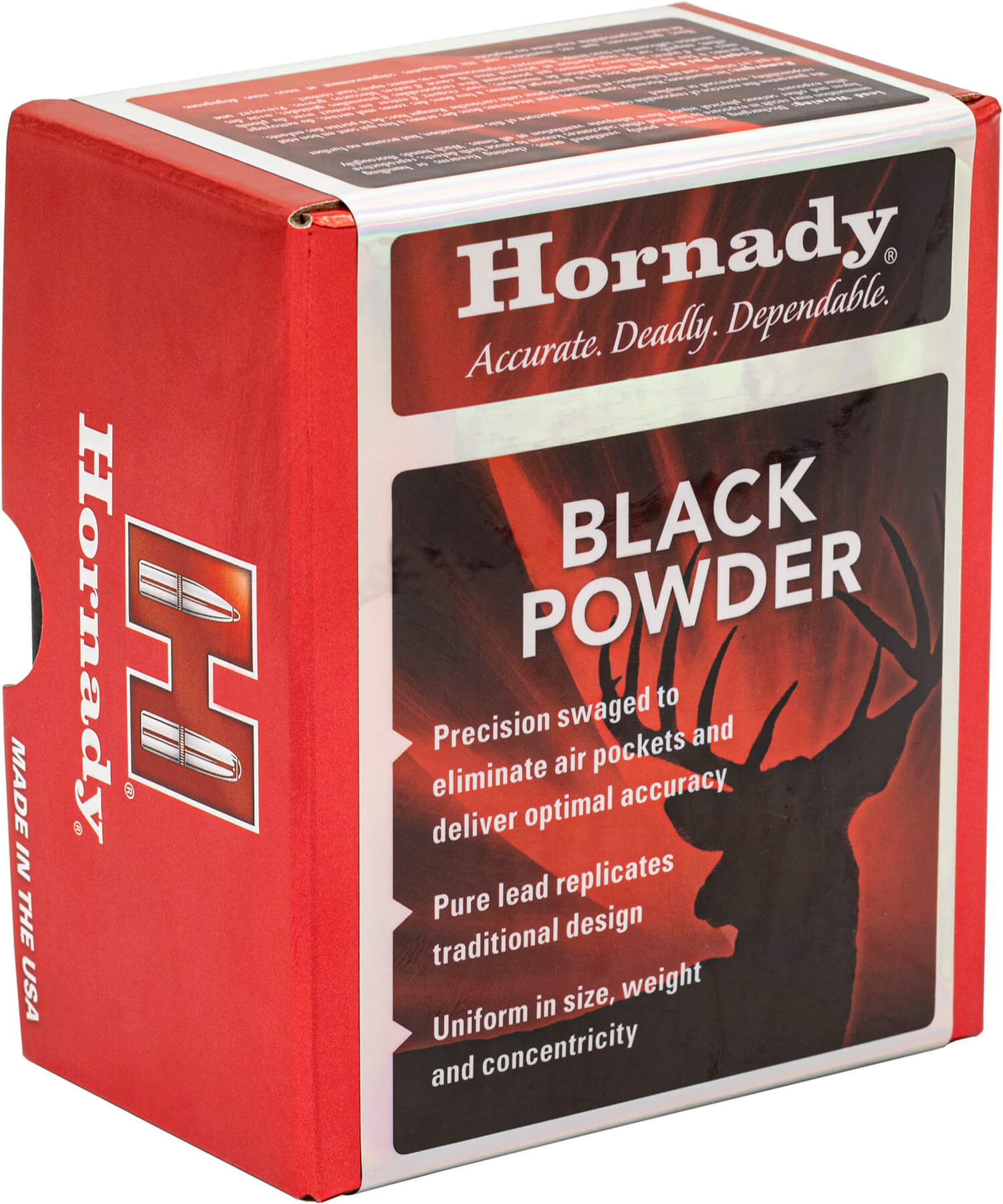 Hornady 6020 Black Powder Lead Balls 36 Cal .375 100rd Box - Image 2