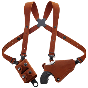 Galco CL2160 Classic Lite 2.0 Shoulder System Size Fits Chest Up To 56" Natural Leather Shoulder Fits S&W J Frame Fits Charter Arms Undercover Right Hand