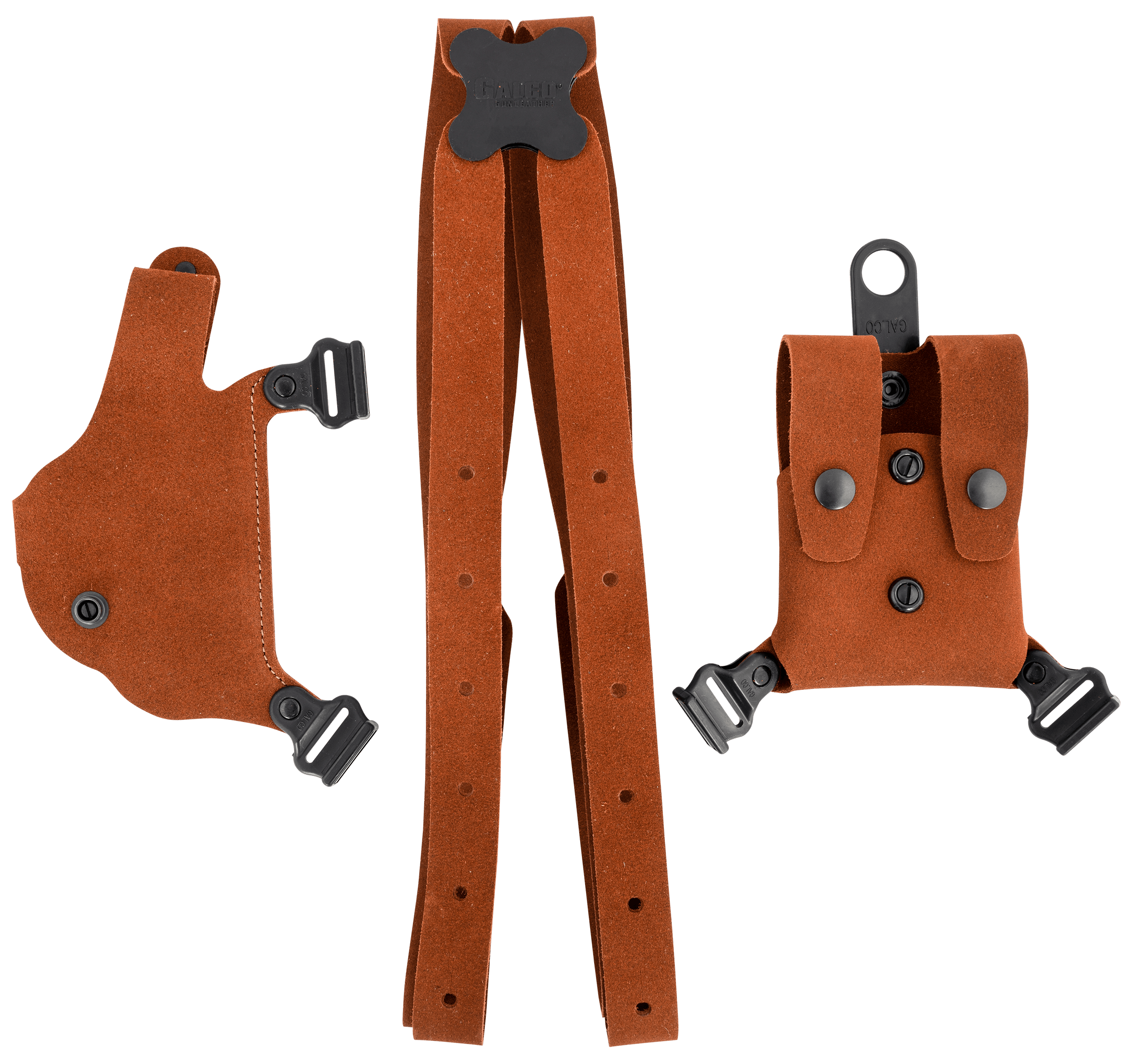 Galco CL2212 Classic Lite 2.0 Shoulder System Size Fits Chest Up To 56" Natural Leather Fits 1911 Fits Bersa Thunder Right Hand