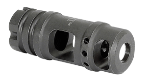 Midwest Industries MIMB6 Muzzle Brake Black Phosphate Steel with M14x1 LH Threads for 30 Cal AK-Platform