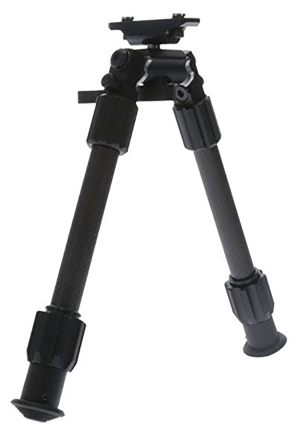 TruGlo TGTG8905S Tac•Pod Carbon PRO Bipod 6-9" Black Carbon Fiber/Aluminum Rubber Feet M-Lok/KeyMod Mount