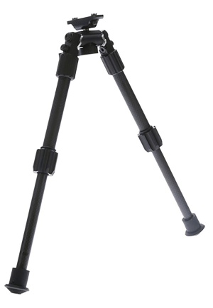 TruGlo TGTG8905L Tac•Pod Carbon PRO Bipod 9-13" Vertical Adjustment Black Carbon Fiber/Aluminum Rubber Feet M-LOK & KeyMod Attachments