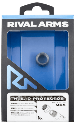 Rival Arms RARA300001D Thread Protector  9mm Luger Stainless PVD 416R Stainless Steel 1/2"-28 tpi