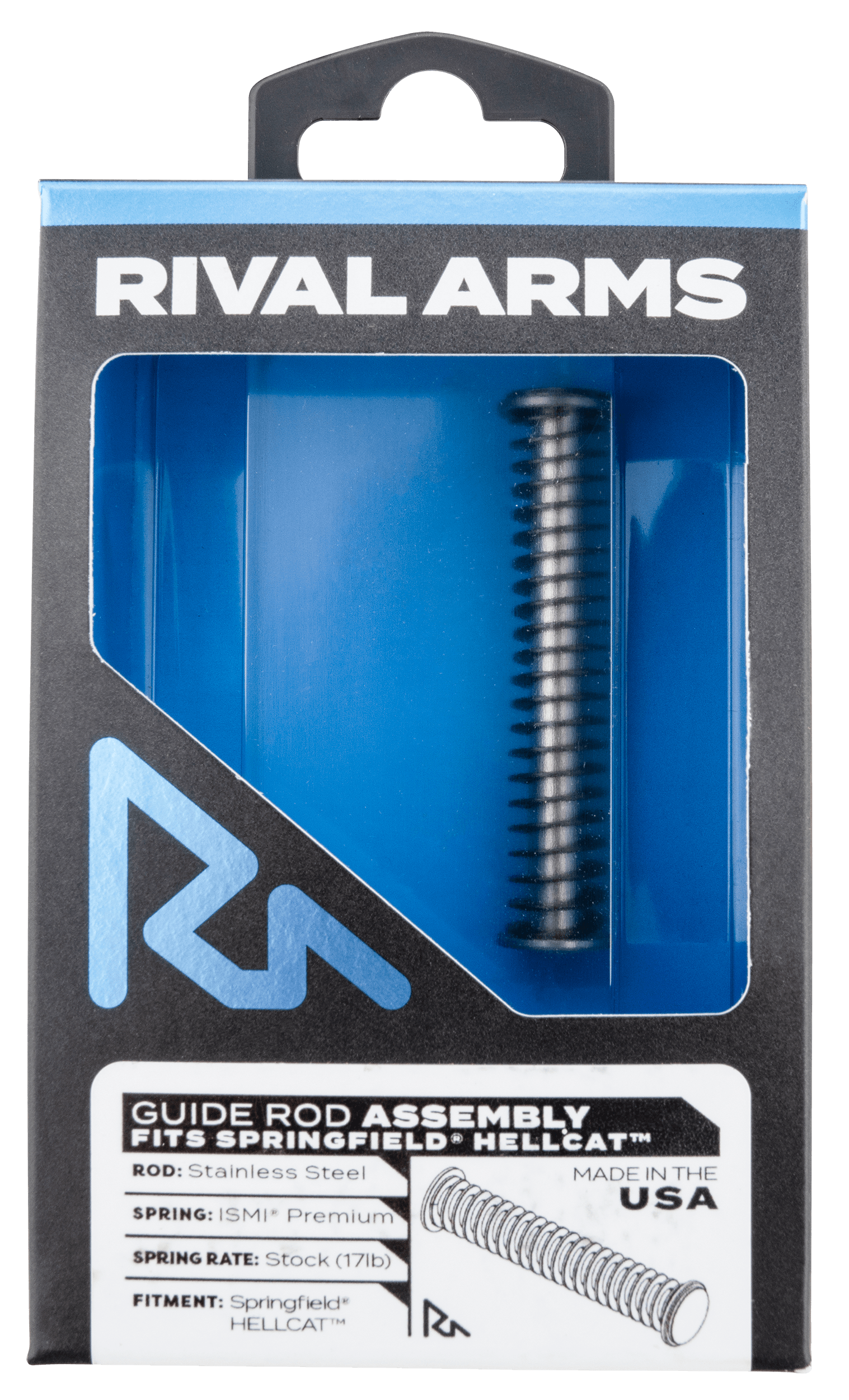 Rival Arms RARA50A201S Guide Rod Assembly Guide Rod Assembly Stainless Steel for Springfield Hellcat