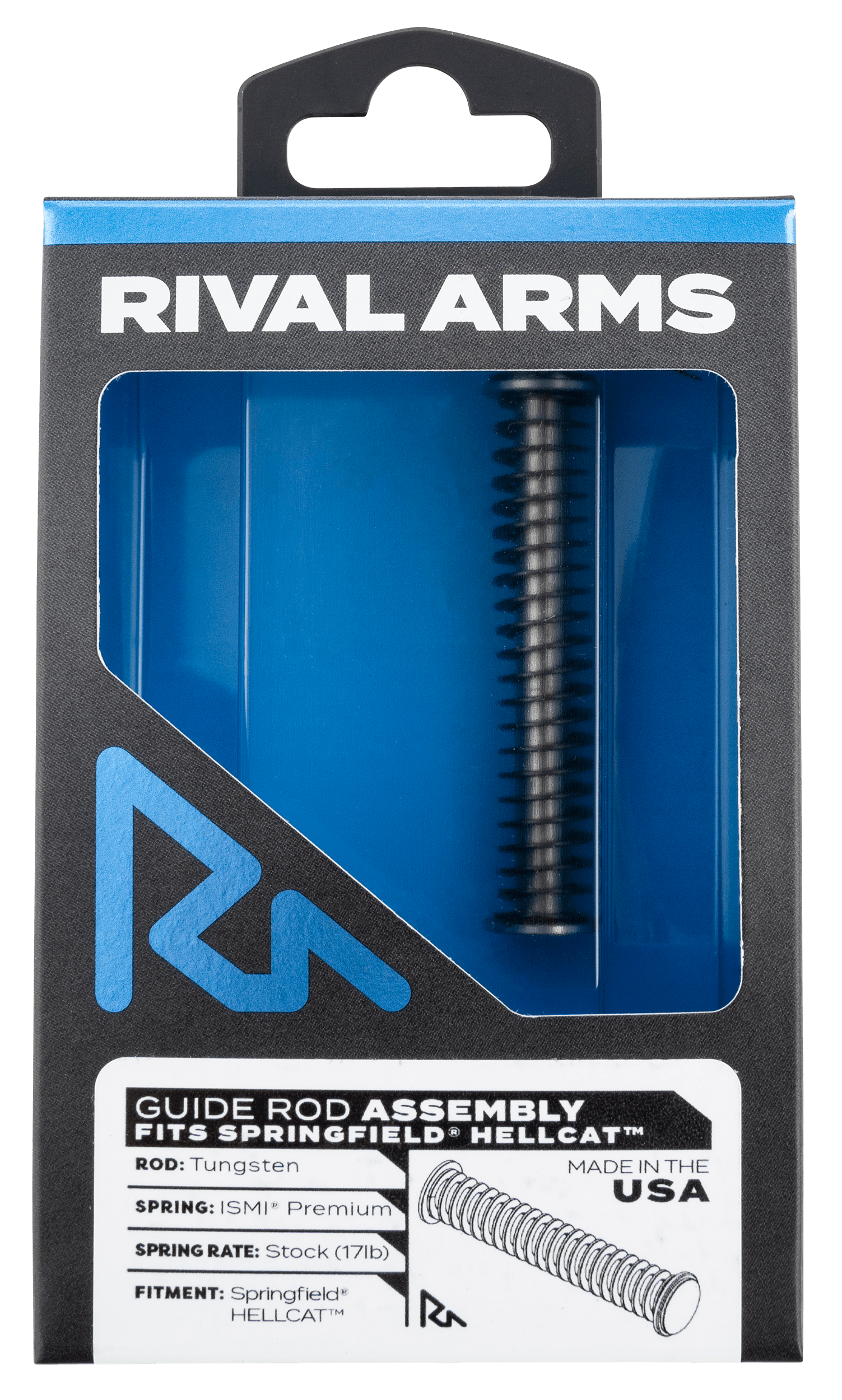 Rival Arms RARA50A201T Guide Rod Assembly Tungsten for Springfield Hellcat *Worn