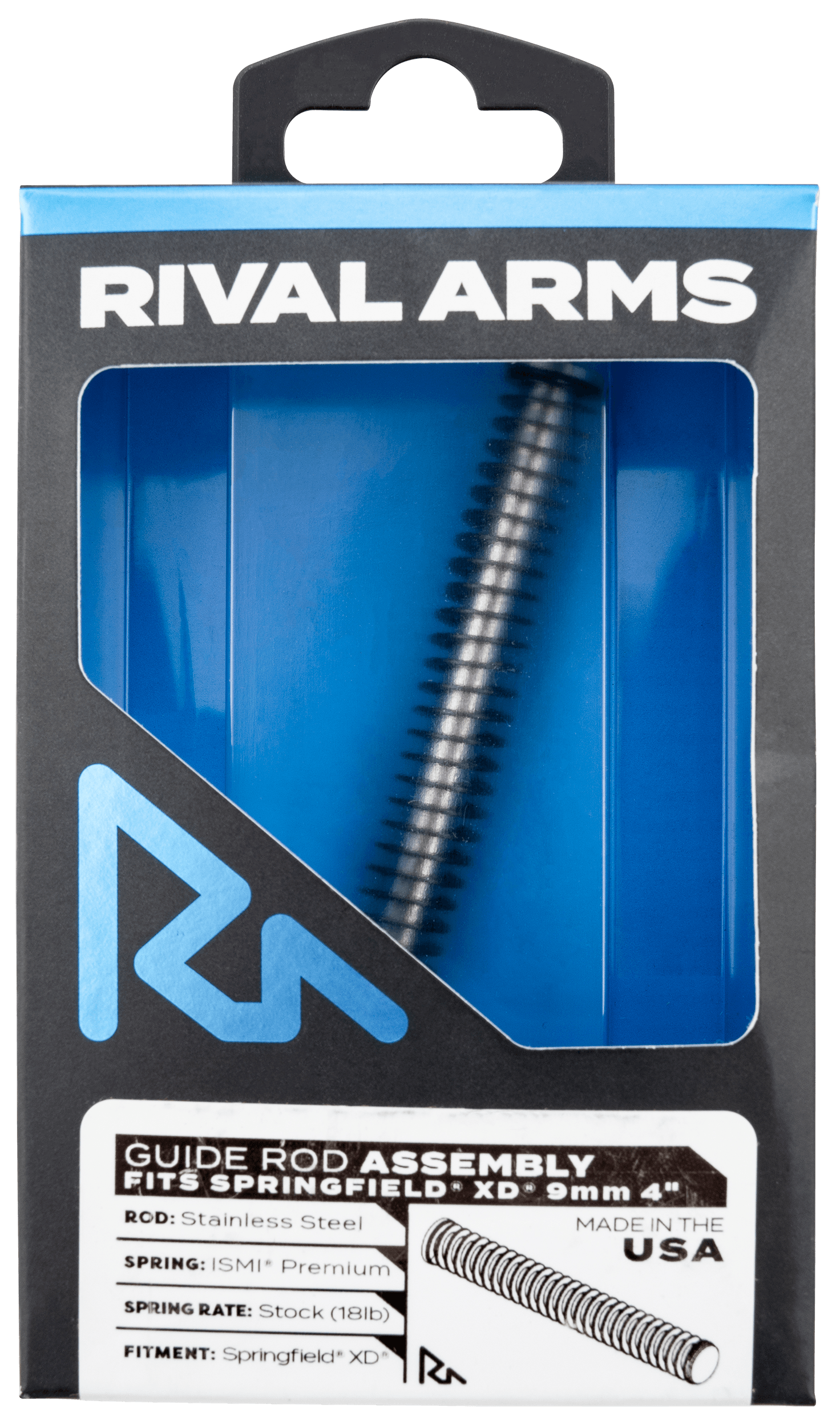 Rival Arms RARA50A101S Guide Rod Assembly Guide Rod Assembly Stainless Steel for Springfield XD-9