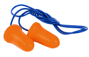 Walker's GWPCORDPLGBKT Corded Foam Ear Plugs 32 dB Orange with Blue Cord 50 Pair