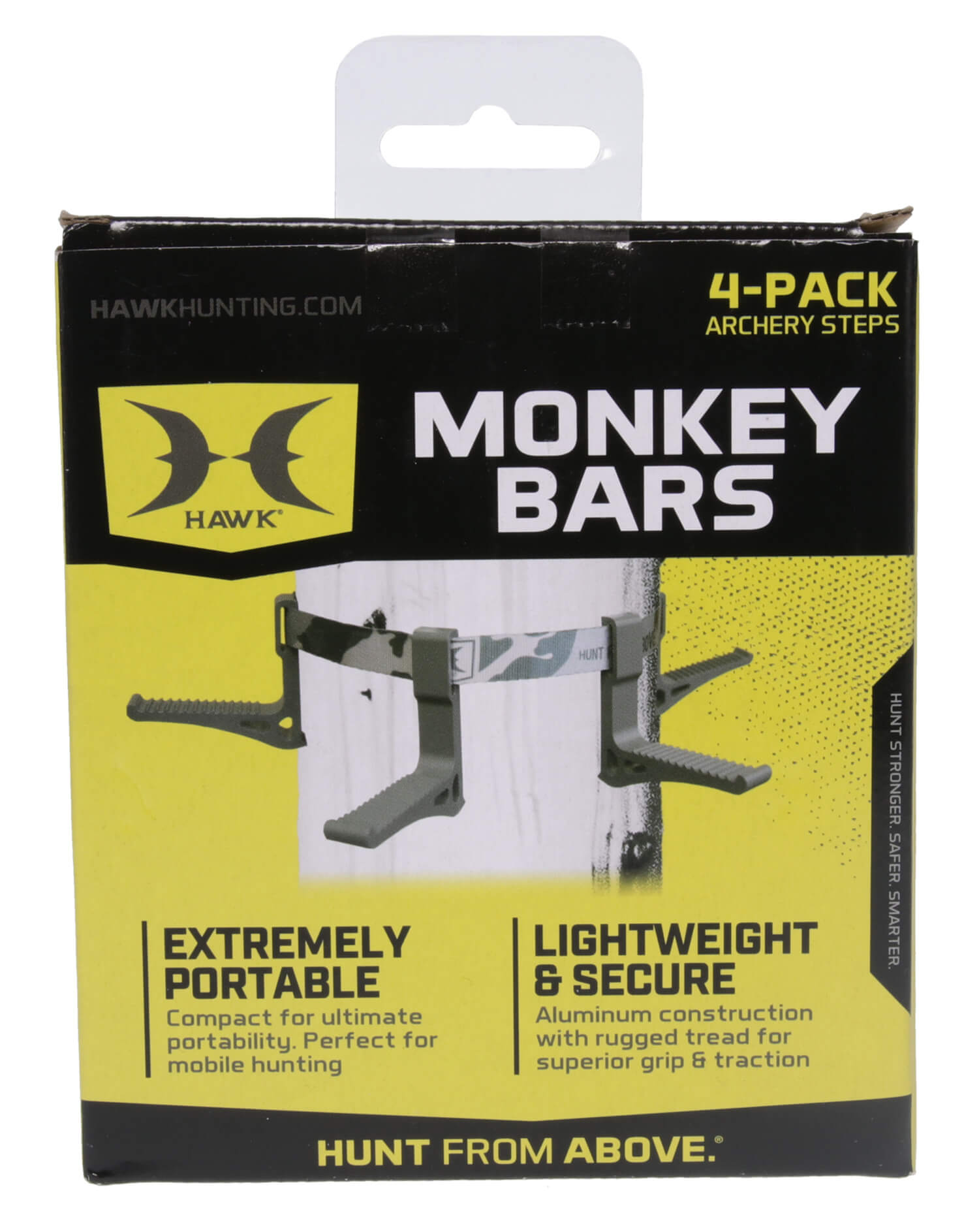 Hawk HWKSTP4PK Monkey Bar Steps Black Aluminum 4 Pack - Image 3