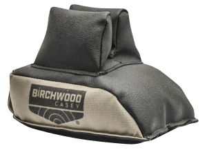 Birchwood Casey URBF Universal Rear Bag  Prefilled Tan Polyester Black Leather Top