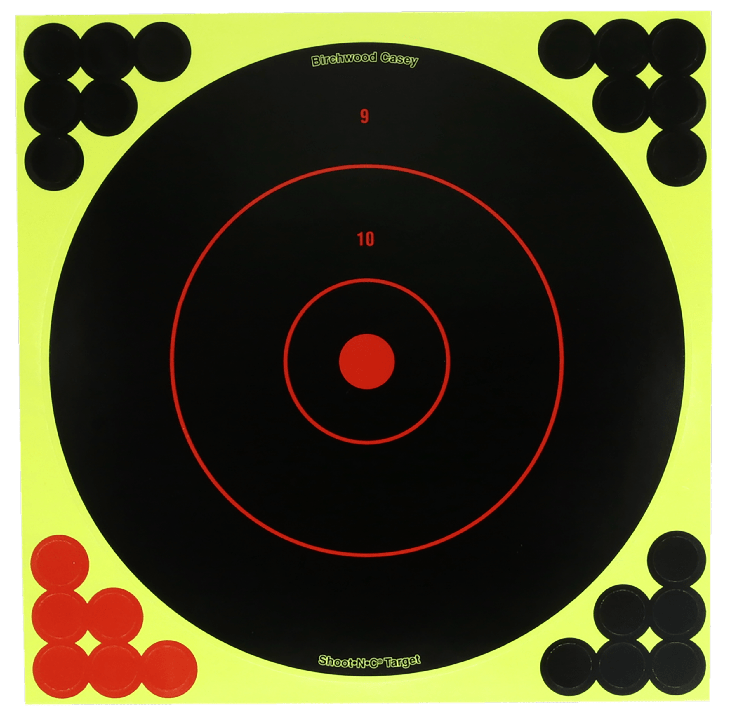 Birchwood Casey TDSNC812PK Reactive Target Dispenser Paper Adhesive Paper 8" Bullseye Includes Pasters 12 PK