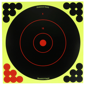 Birchwood Casey TDSNC1212PK Reactive Target Dispenser Paper Adhesive Paper 12" Bullseye Includes Pasters 12 PK