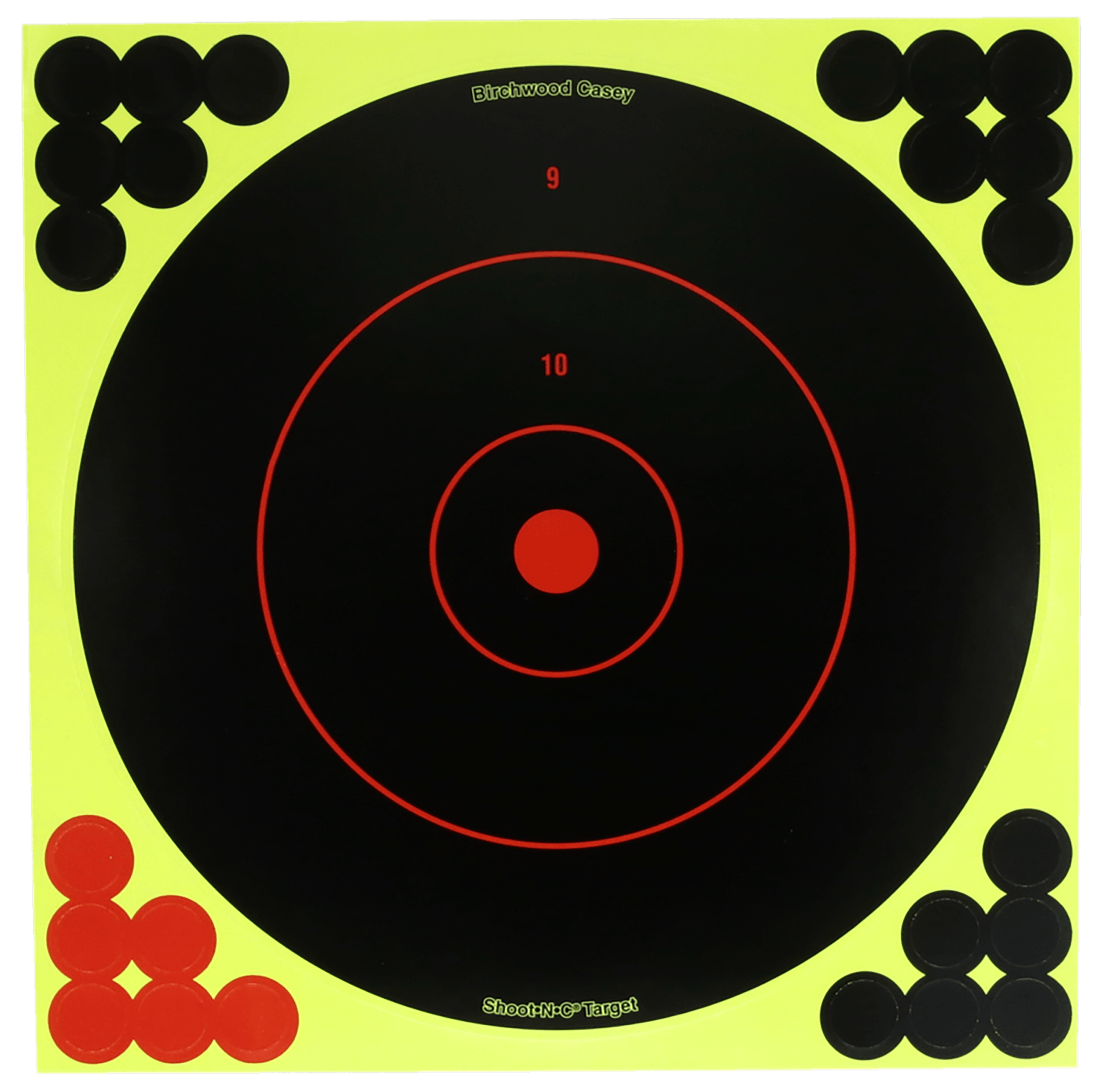 Birchwood Casey TDSNC1212PK Reactive Target Dispenser Paper Adhesive Paper 12" Bullseye Includes Pasters 12 PK