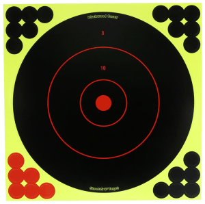 Birchwood Casey TDSNC1225PK Target Dispenser  Adhesive Paper 12" Bullseye Includes Pasters 25 Per Pack