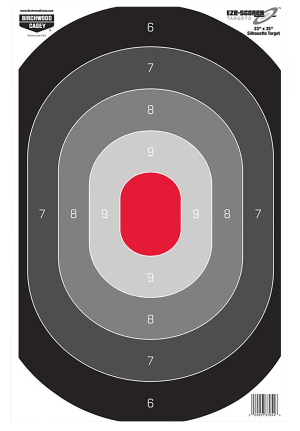 Birchwood Casey 37054 EZE-Scorer Silhouette Paper Target 23" x 35" 100 Per Pkg