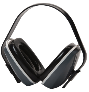 Pyramex PM2010 Ear Muff Foam 22 dB Over the Head Gray/Black Adult 1 Pair