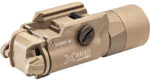 SureFire X300UBTN X300U-B Weapon Light 1000 Lumens Output White LED Light 213 Meters Beam Picatinny/Weaver/Glock Rails Mount Tan Anodized Aluminum