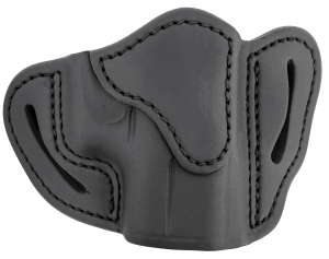 1791 Gunleather ORBHCSBLR BHC Optic Ready OWB Compact Stealth Black Leather Belt Slide Compatible w/Glock 43/Sig P365/Walther PPK Right Hand Includes Belt Clip