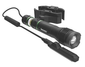 iProtec 6653 LG250 W/Pressure Switch Long Guns 25/250 Lumens Output 5mW Output Green LED Light Up to 141 Meters Beam Black Anodized Aluminum