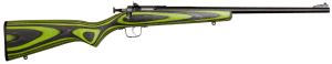 Crickett KSA2231 Youth  22 LR 1rd 16.12" Blued Barrel & Receiver  Fixed Front/Adjustable Rear Peep Sights  Green/Black Laminate Stock w/11.5" LOP  Rebounding Firing Pin Safety