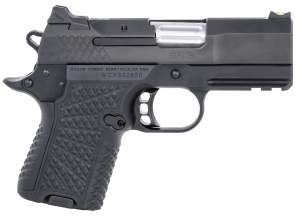 Wilson Combat SFX8SCR3 SFX9 Sub-Compact 9mm Luger 10+1 15+1 3.25" Stainless Steel Barrel Black DLC Serrated Stainless Steel Slide Black Aluminum Frame w/Beavertail & Picatinny Rail Black G10 Grip