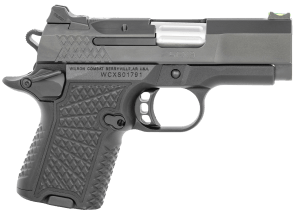 Wilson Combat SFX9SC3A SFX9 Sub-Compact 9mm Luger 10+1 15+1 3.25" Stainless Steel Barrel Black DLC Serrated Stainless Steel Slide Black Aluminum Frame w/Beavertail
