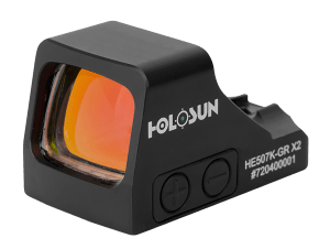 Holosun HE507KGRX2 507 Black Anodized 1 x 0.58" x 0.77" 2 MOA Green Dot/32 MOA Circle Multi Reticle