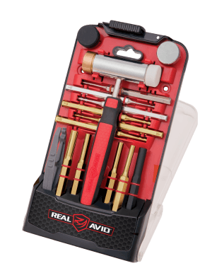 Real Avid AVHPS-B Accu-Punch Punch Set Brass/Nylon/Steel Universal Firearm