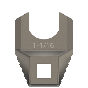 Real Avid AVMF1116BNW Master -Fit Barrell Nut Wrench 1 1/16" Titanium Titanium/Stainless Steel AR-Platform Free-Float Handle