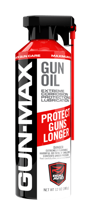 Real Avid AVMLP12A Gun-Max Gun Oil Cleans Lubricates Protects 12 oz Aerosol