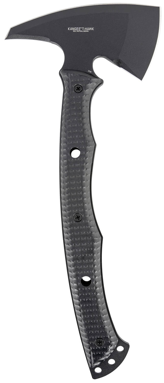 CRKT 2725 Kangee T-Hawk 2.93 Blade Axe w/Spike SK-5 Steel Blade Black Textured GRN Handle 13.75" Long Tomahawk w/Spike - Image 2